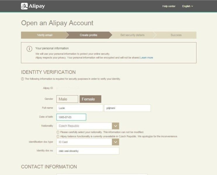 23 - Odstranenie kreditnej karty z AliPay - Aliexpress
