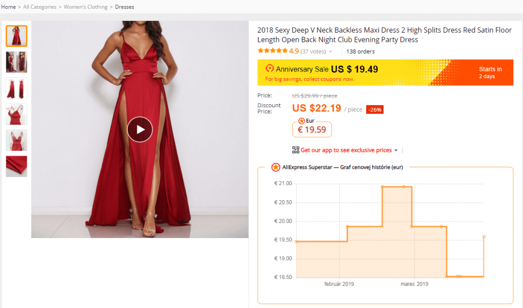 Aliexpress narodeniny 2019 graf saty SK