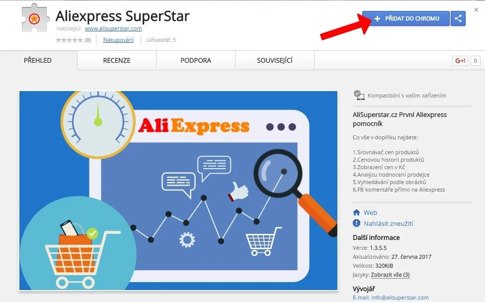 Aliexpress Superstar srovnavac cen 2