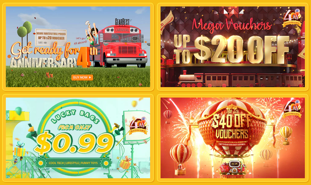 GearBest vyroci anniversary sale