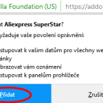 Mozilla Firefox instalace Aliexpress Superstar 3c