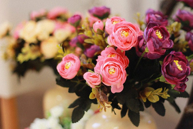 Plastova dekorace umele kytky 3