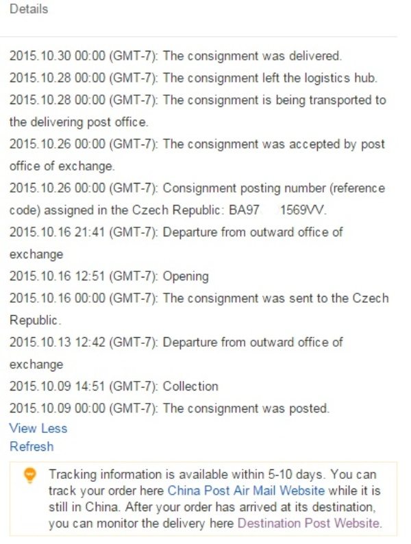 Sledovani-zasilek-na-Aliexpress-Logistics-infromation-3 Sledovánie zásielky na Aliexpress