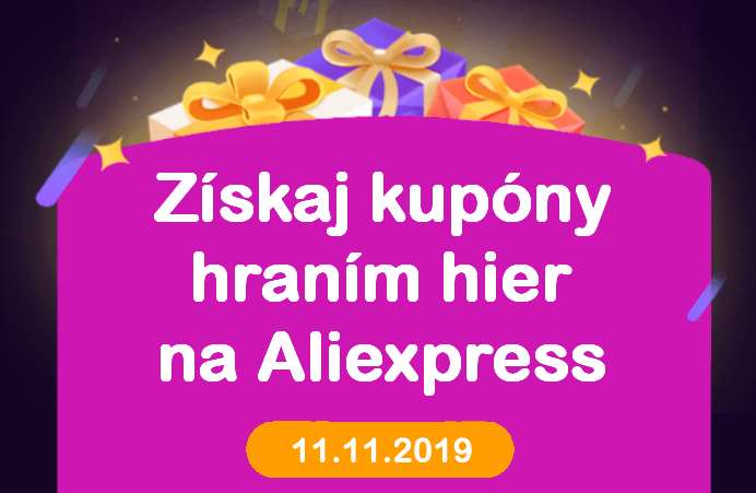 Aliexpress day 11.11.2019 Money hop hry cina SK web
