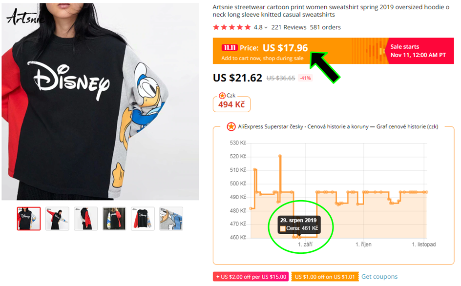 Graf-AliSuperstar-cenova-historie-1111-2019-shopping-festival-CZ-mikinaa Graf AliSuperstar cenova historie 1111 2019 shopping festival CZ mikinaa