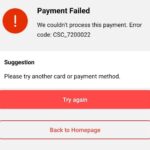 Error code kody pri placeny payment aliexpress
