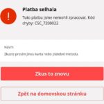 Error code kody pri placeny payment aliexpress cesky