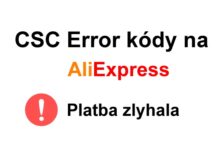 Error code kody pri placeny payment aliexpress slovensky failed platba zlyhala SK