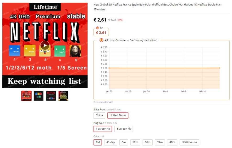 Netflix Aliexpress kupit lacno recenzia skusenosti slovensko SK