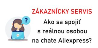Chat ako sa spojit zo zakaznickym centrom Aliexpress chat reklamace SK